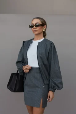 More'moi Bomberka Jive Grey Plaid