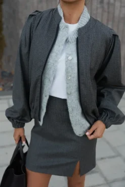 More'moi Bomberka Jive Grey Plaid