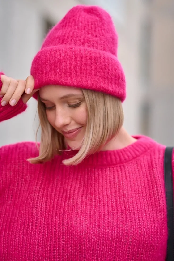 More'moi Czapka Mist Vivid Pink