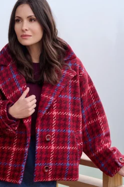 More'moi Kurtka Camille Red Plaid