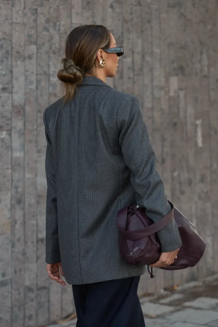 Damskie More'moi Marynarka Elise Grey Plaid