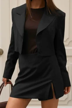 Damskie More'moi Marynarka Florence Black