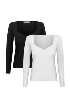 More'moi 2-Pack Bluzka Amore Milky and Black