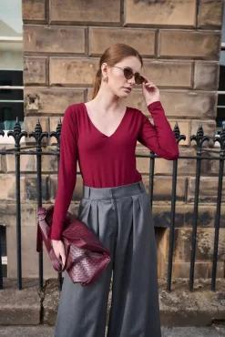 More'moi 2-Pack Bluzka Loulou Oat and Burgundy