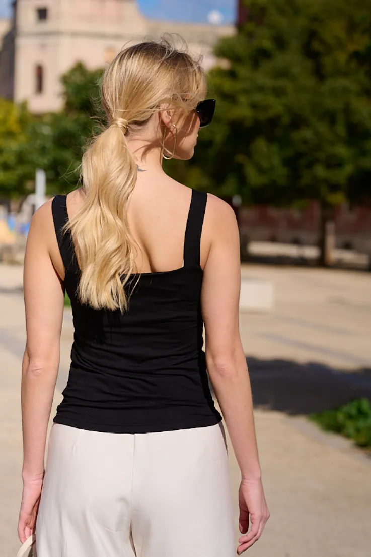 More'moi 2-Pack Top Caro Milky and Black