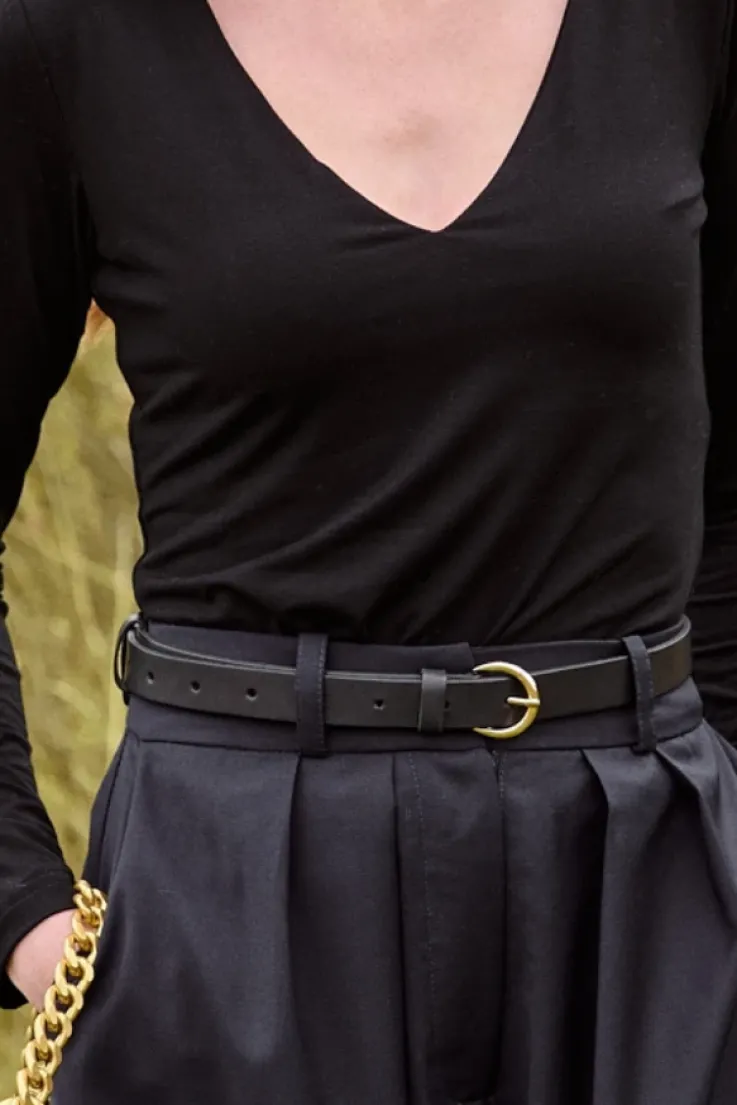 More'moi Pasek Leather Black