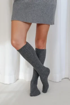 More'moi Skarpety Long Light Grey