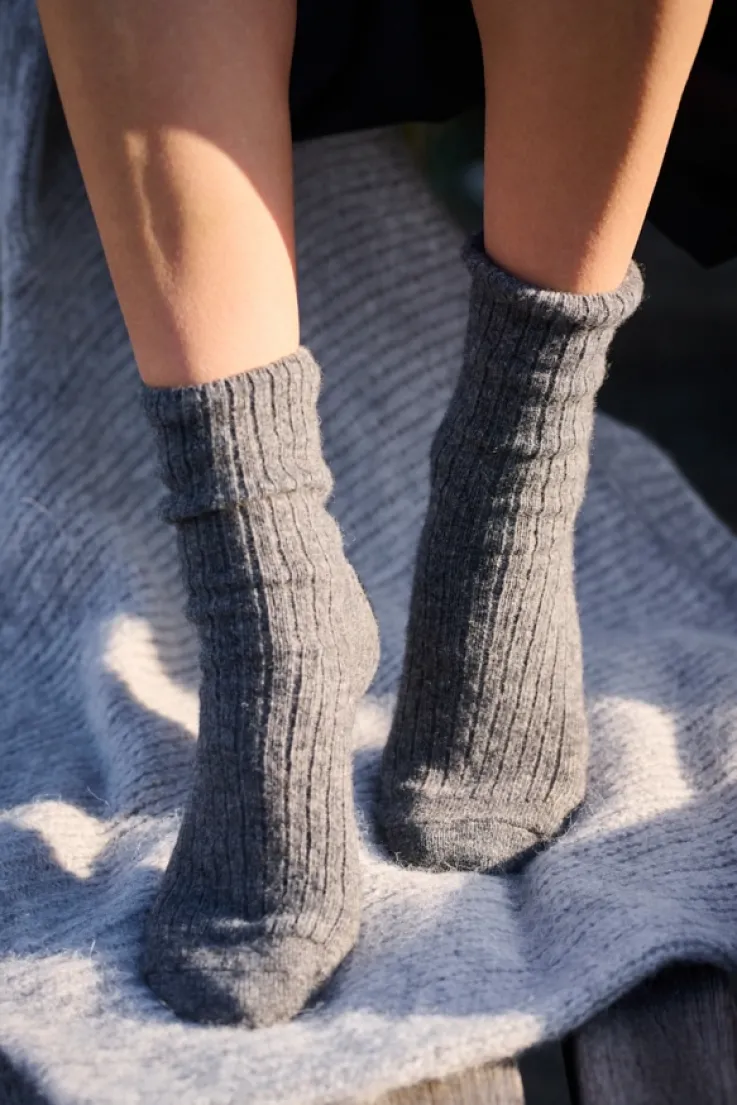 More'moi Skarpety Short Light Grey