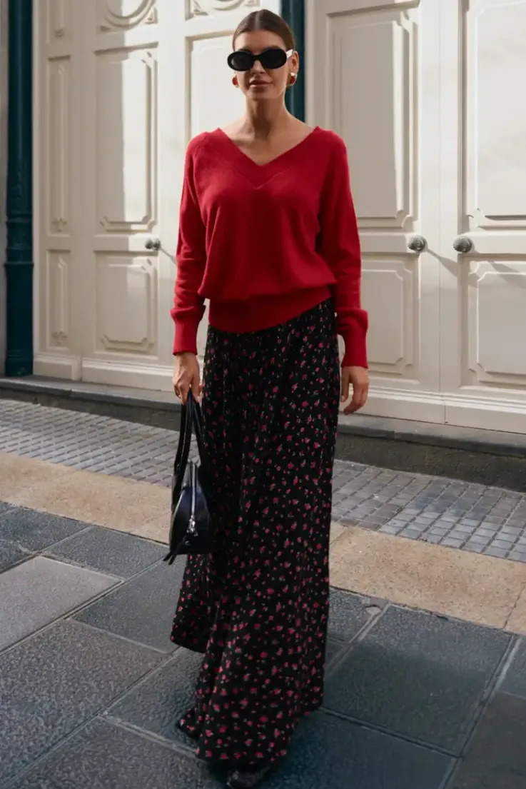 More'moi Spódnica Sofia Maxi Black Camelia