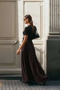 More'moi Spódnica Sofia Maxi Black Camelia