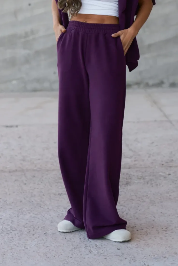 Damskie More'moi Spodnie Bliss Plum