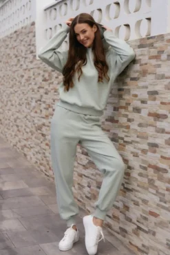 Damskie More'moi Spodnie Iconic Pastel Mint
