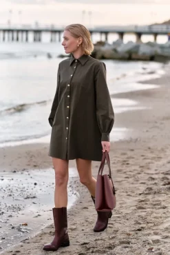 More'moi Sukienka Wendy Olive Grey
