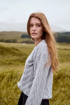 More'moi Sweter Charles Light Grey