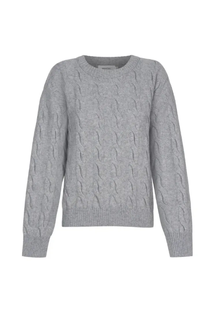 More'moi Sweter Charles Light Grey