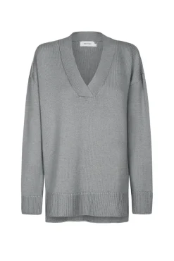 More'moi Sweter Frankie V-neck Ash