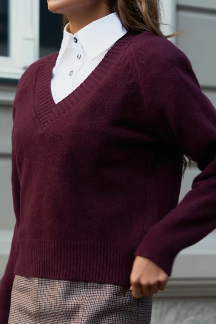 More'moi Sweter Jacob Deep Wine