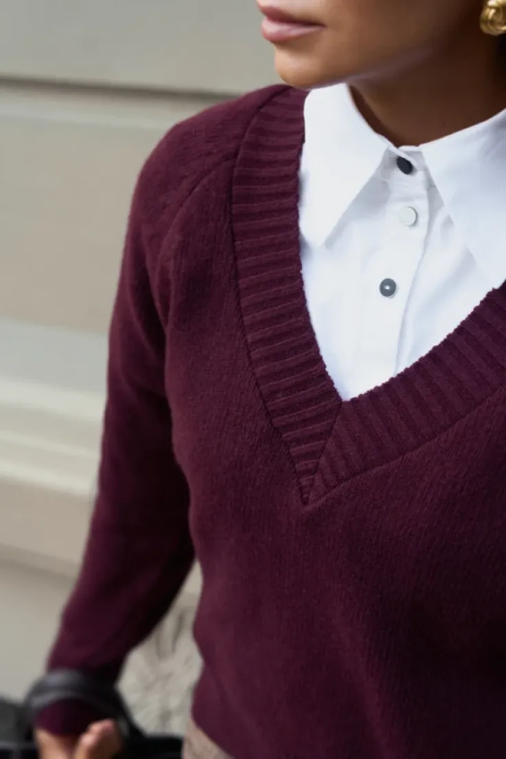 More'moi Sweter Jacob Deep Wine