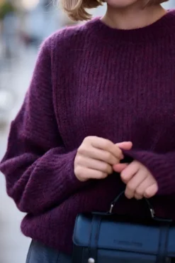 More'moi Sweter Lorette Plum