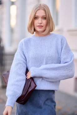 More'moi Sweter Lorette Powder Blue