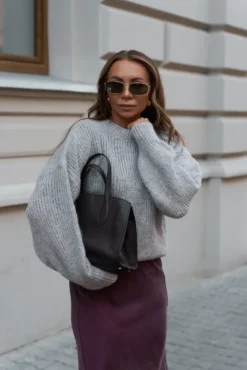 More'moi Sweter Lorette Stone Grey
