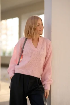 More'moi Sweter Madeline Peony Pink