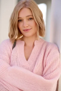 More'moi Sweter Madeline Peony Pink