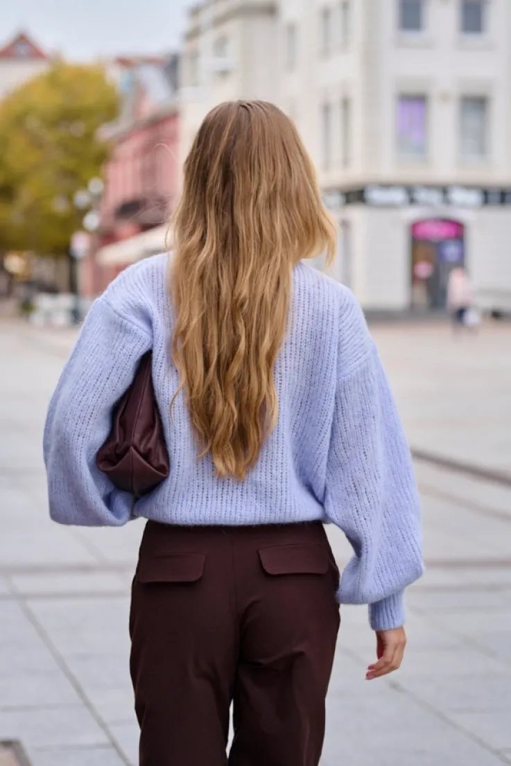 More'moi Sweter Madeline Powder Blue