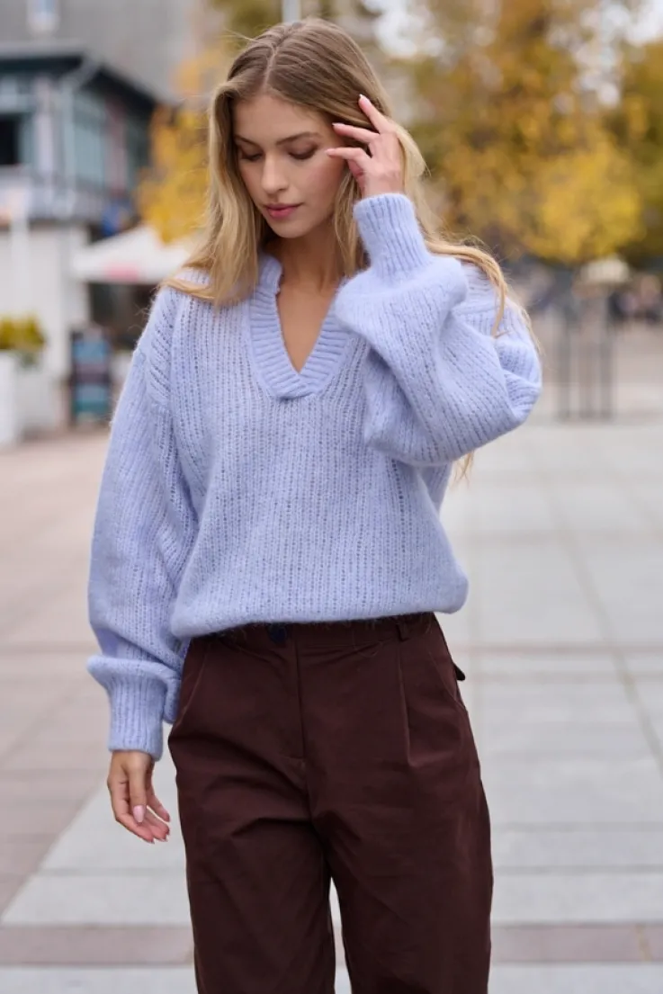 More'moi Sweter Madeline Powder Blue