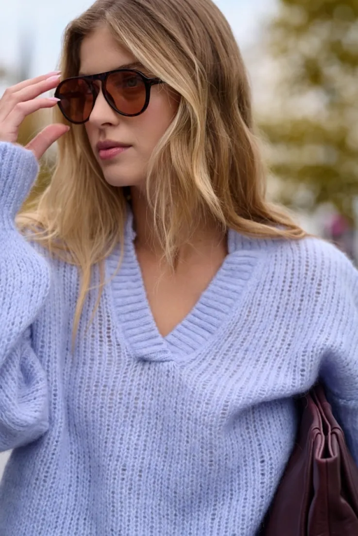 More'moi Sweter Madeline Powder Blue