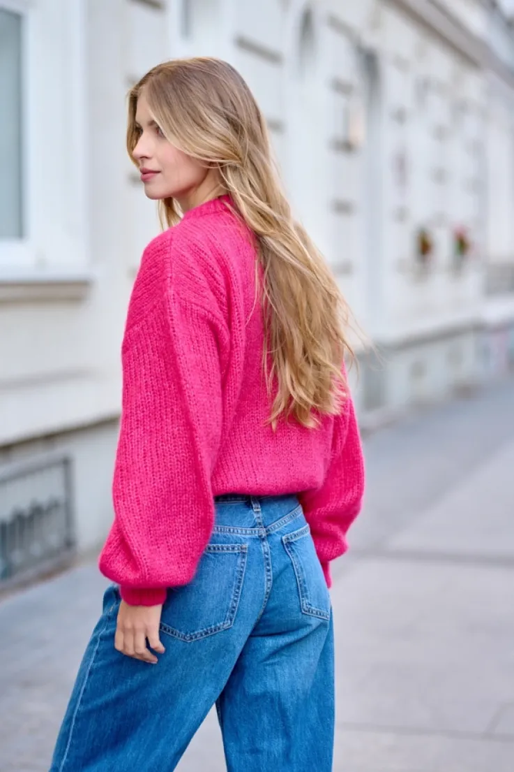 More'moi Sweter Madeline Vivid Pink