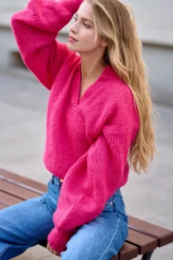 More'moi Sweter Madeline Vivid Pink