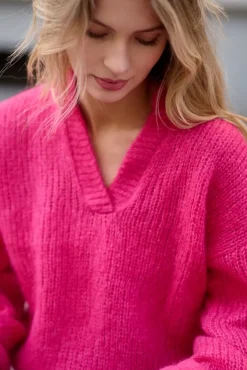 More'moi Sweter Madeline Vivid Pink