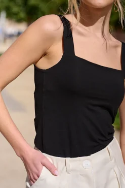 More'moi Top Caro Black