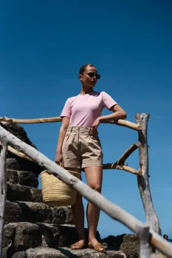 More'moi T-shirt Vicky Peony Pink