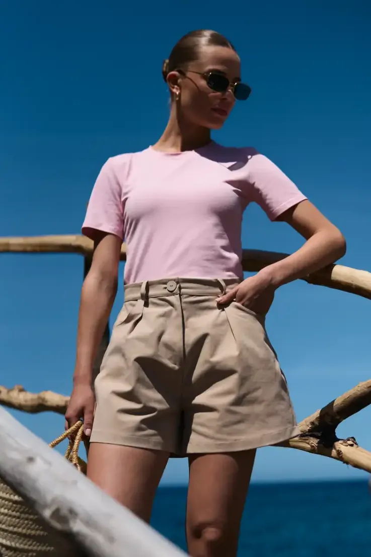 More'moi T-shirt Vicky Peony Pink