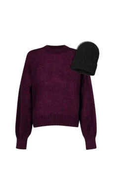 More'moi Zestaw Lorette Plum and Mist Black